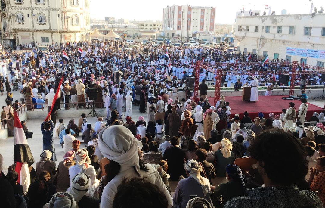 شاهد.. اعتصامات مستمرة في المهرة