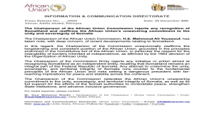 الاتحاد الأفريقي يرفض الاعتراف بصومالي لاند