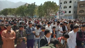 تعز.. وقفة احتجاجية في ساحة الحرية احتفاء بذكرى الوحدة