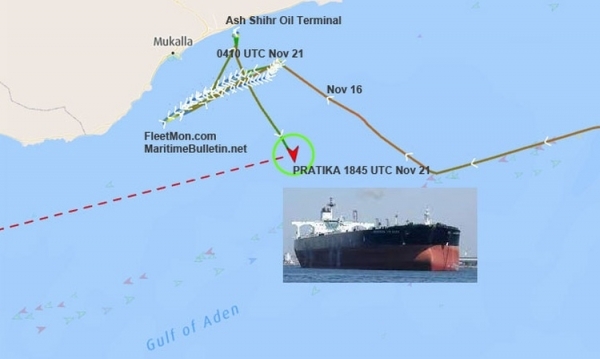 مرصد بحري: الحوثيون هاجموا ناقلة نفط كانت تعتزم شحن النفط إلى أوروبا