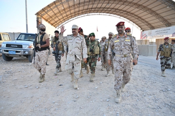 قائد العسكرية الثانية يصل مدينة الغيضة عاصمة محافظة المهرة