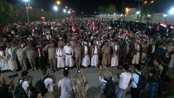 مأرب.. فعالية إحتفائية بتحرير 89 أسيرا ومختطفا من سجون الحوثيين بينهم أربعة صحفيين 