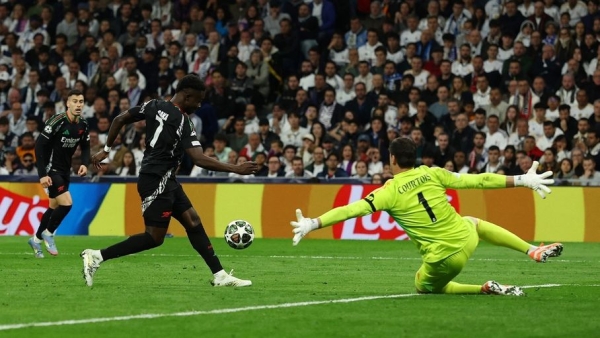 آرسنال يكرر فوزه على ريال مدريد ويخرجه من دوري الأبطال