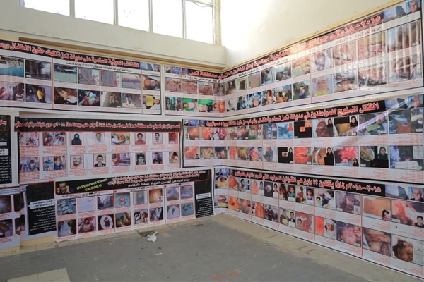 معرض صور يوثق جرائم وانتهاكات الحوثيين في تعز