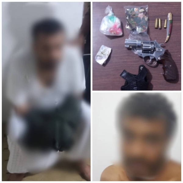 المهرة.. القبض على مروّجين للمواد الممنوعة في أحد فنادق الغيضة