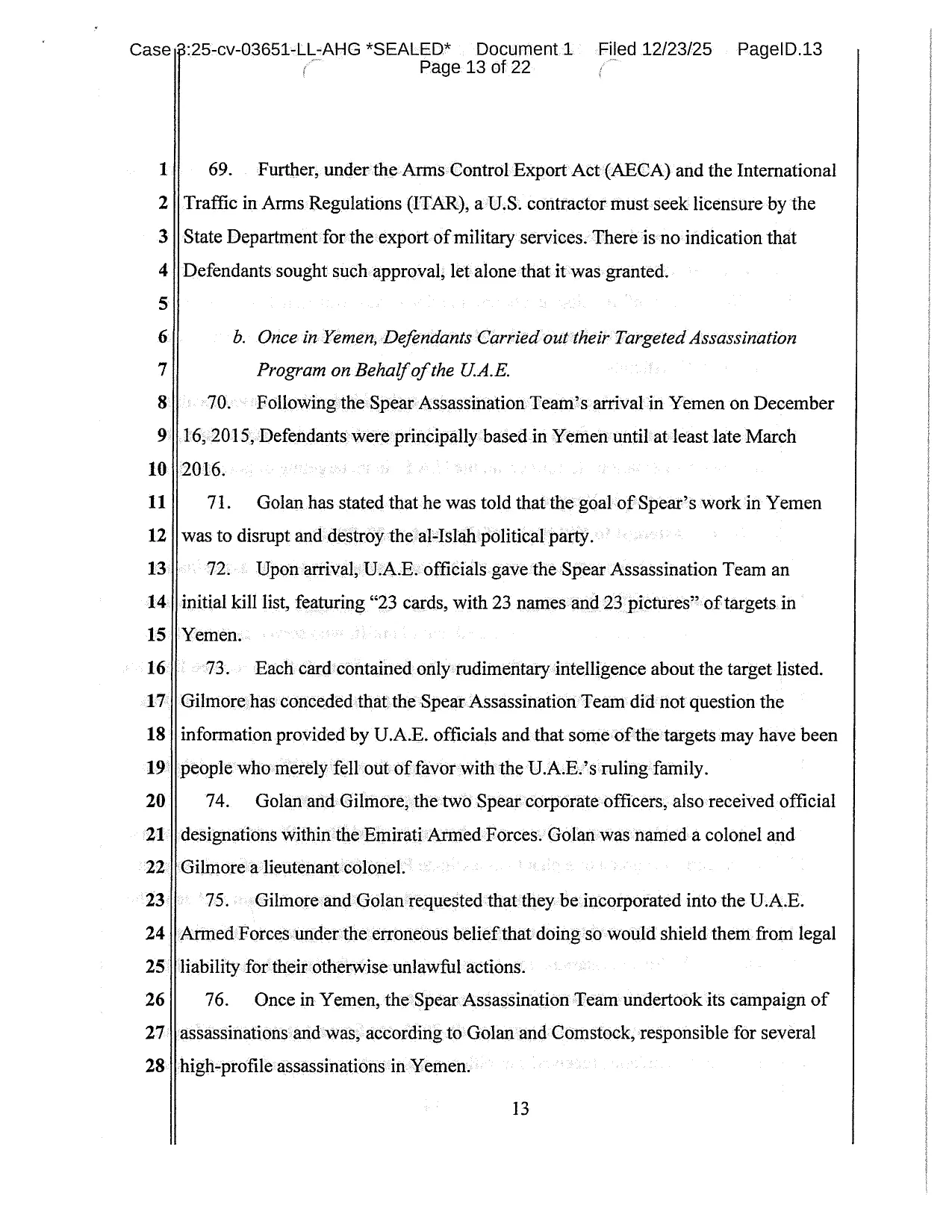 الموقع بوست يحصل على وثائق الدعوى القضائية المرفوعة ضد الإمارات في أمريكا ومرتزقتها في اليمن
