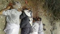البيضاء : تشييع جثامين مشائخ آل عمر الذين أعدمتهم ميليشيا الحوثي
