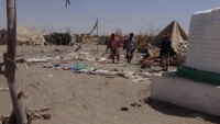 مقتل 8 مدنيين وإصابة العشرات بقصف حوثي على مخيم للنازحين في حجة