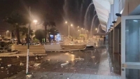 إصابة مسافرين ودمار إثر عاصفة ضربت مطار عدن