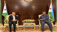 طارق صالح يبحث مع رئيس جيبوتي تهديدات الملاحة والأمن البحري