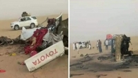 أثناء عودتهم من السعودية.. وفاة 12 مسافرا بحادث مروع في صحراء الجوف
